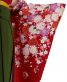 卒業式袴レンタルNo.665[2Lサイズ][新古典]赤・ピンク紫の八重桜